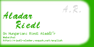 aladar riedl business card